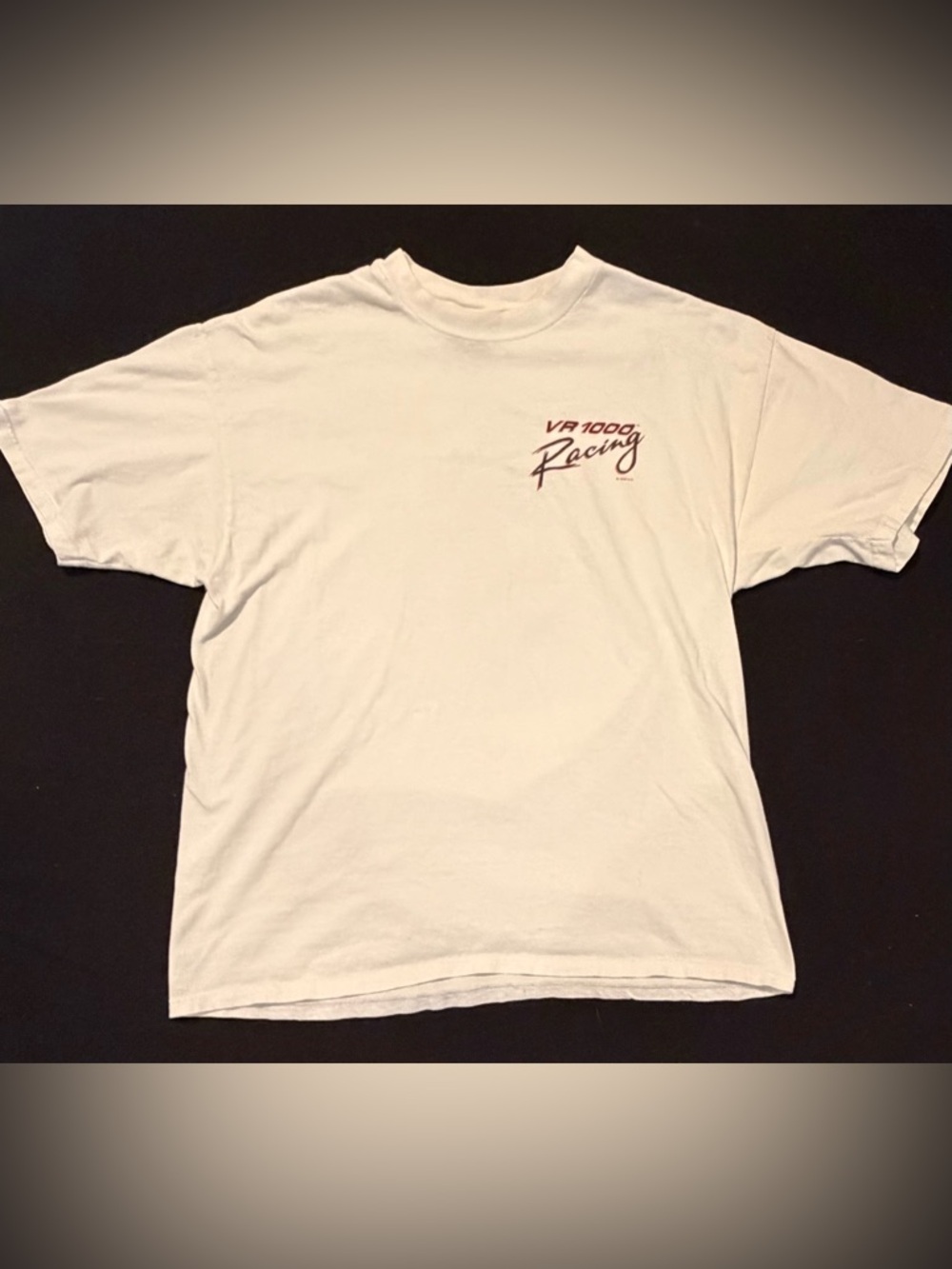 Harley Davidson Vintage 1996 VR 1000 Racing T-Shirt White Mens‎ XL USA Made